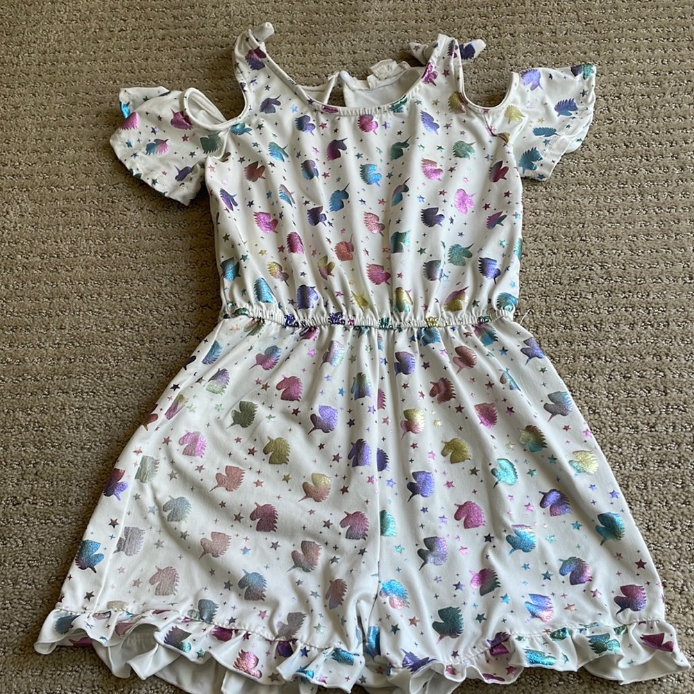 Emma & Elsa unicorn 🦄 romper - 6x